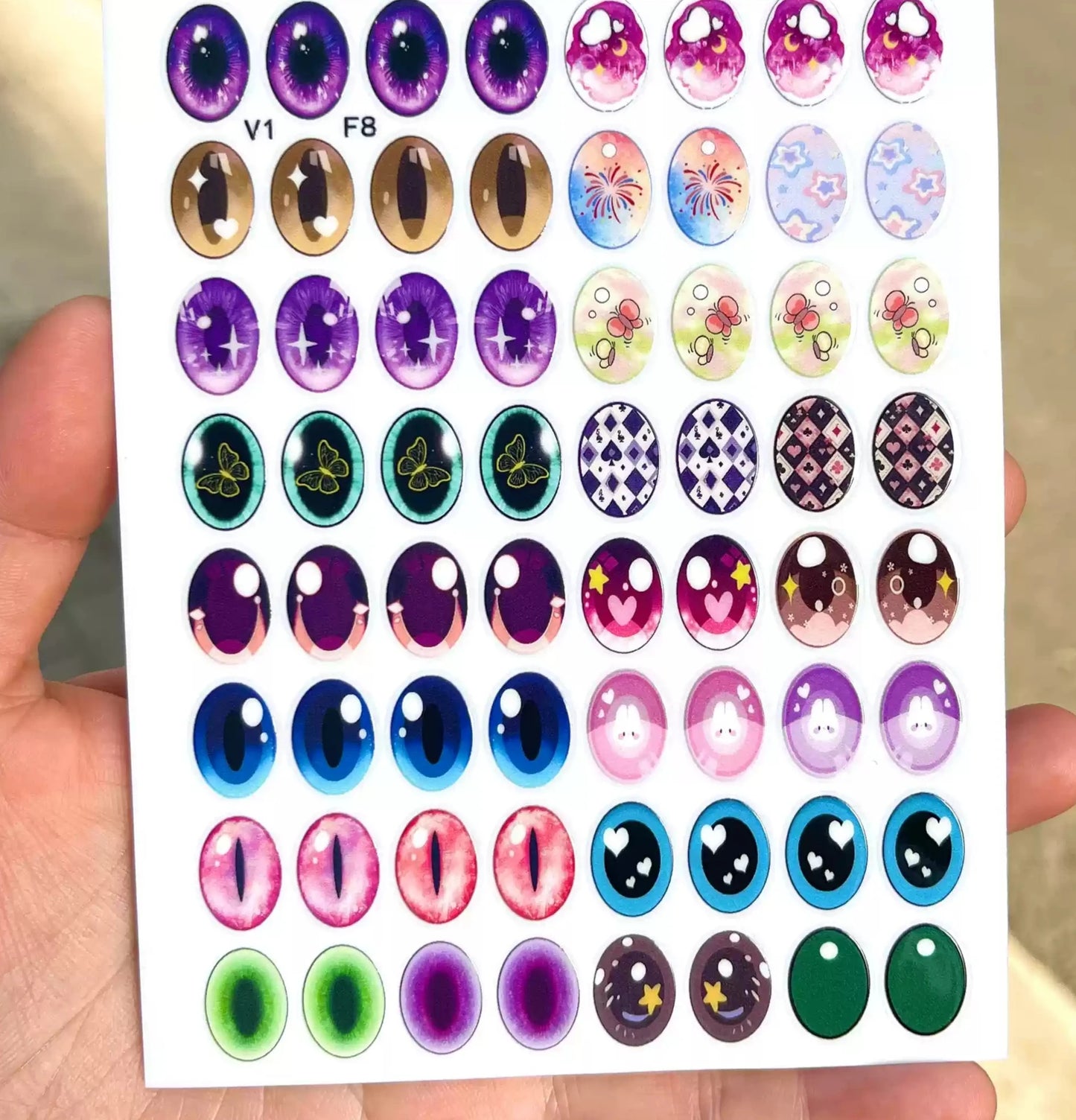 Eye Stickers Vinyl Contact Lenses