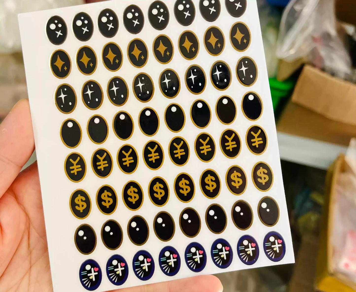 Eye Stickers Vinyl Contact Lenses