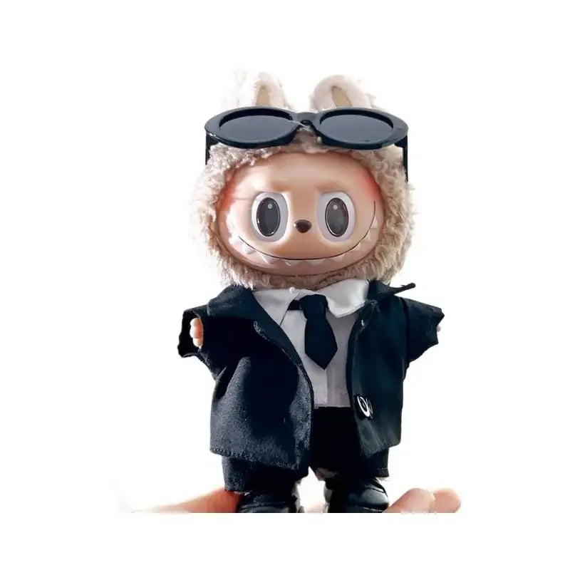 Cool suit Labubu Outfit | Classic Academia Style