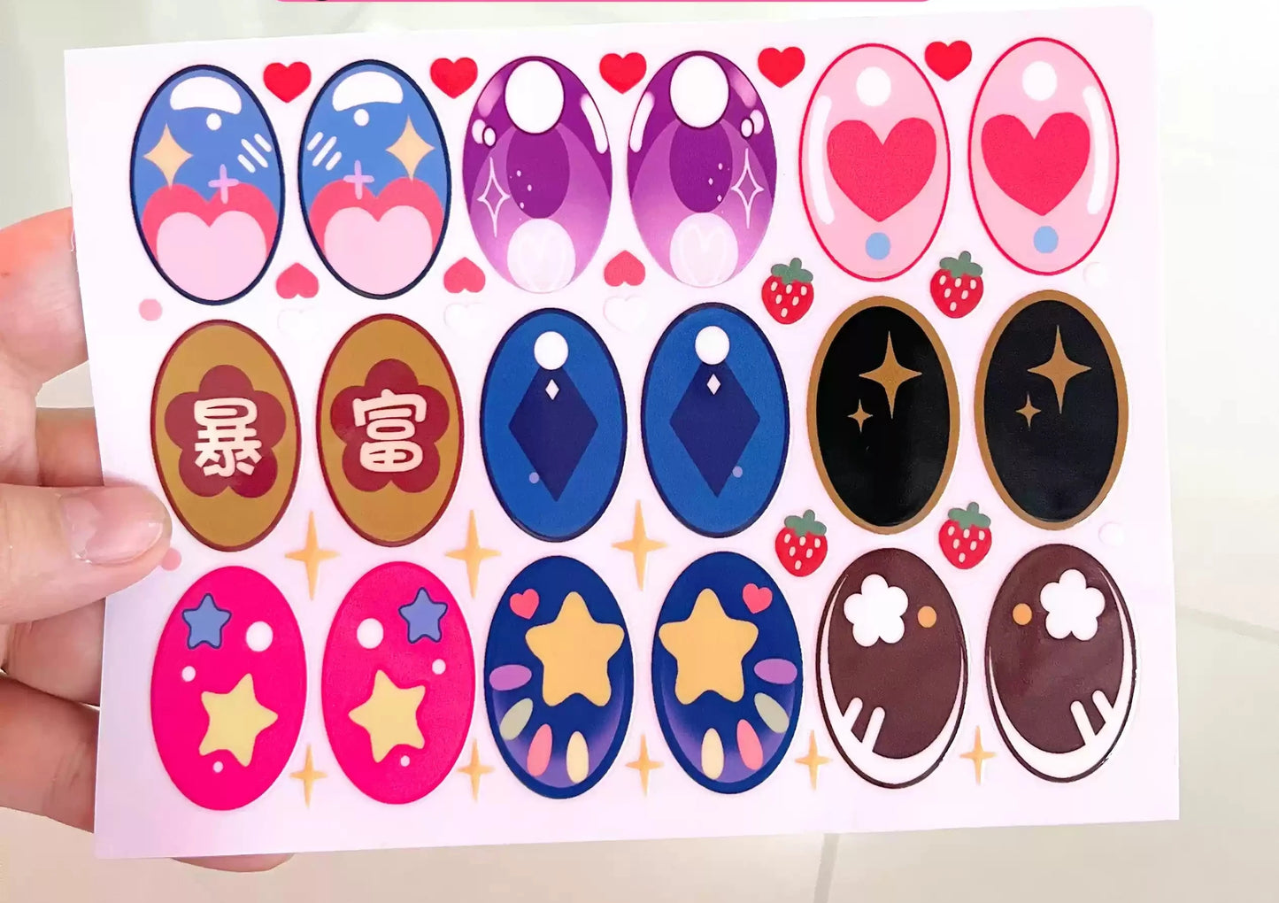 Eye Stickers Vinyl Contact Lenses