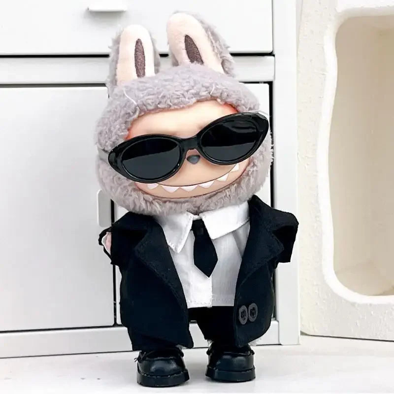 Cool suit Labubu Outfit | Classic Academia Style