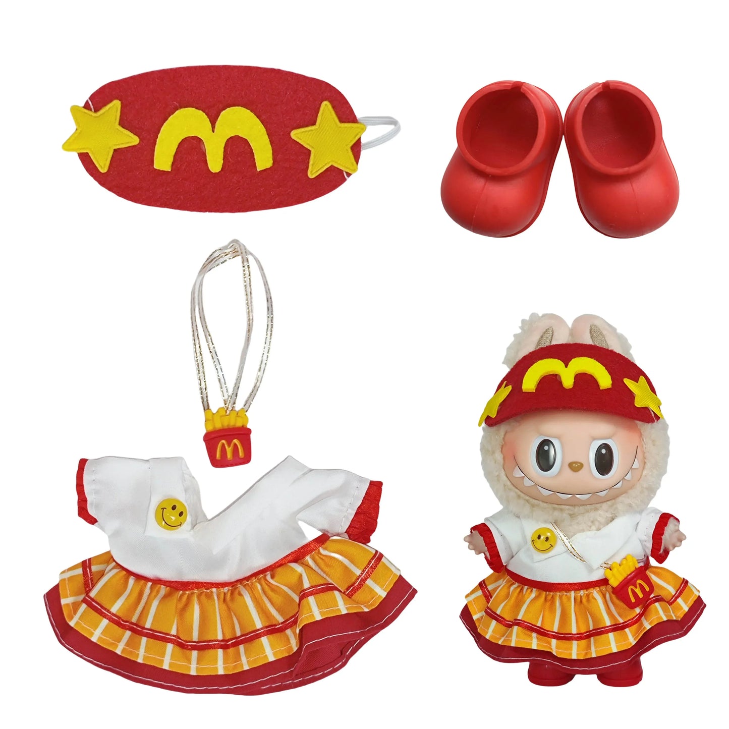 Little McDonald Three-Piece Set, Vinyl Keychain Costume