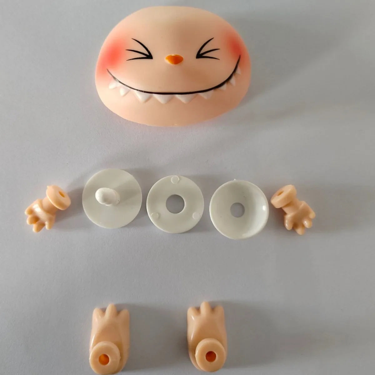 Labubu Doll Parts DIY Kit PVC Face Changing Accessories Hands Feet Replacement Supplies for DIY Doll Makers