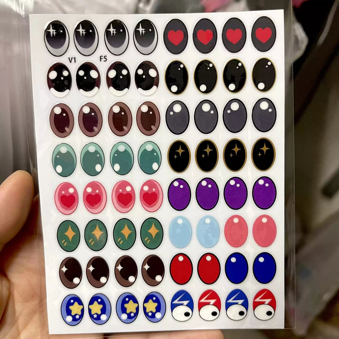 Eye Stickers Vinyl Contact Lenses