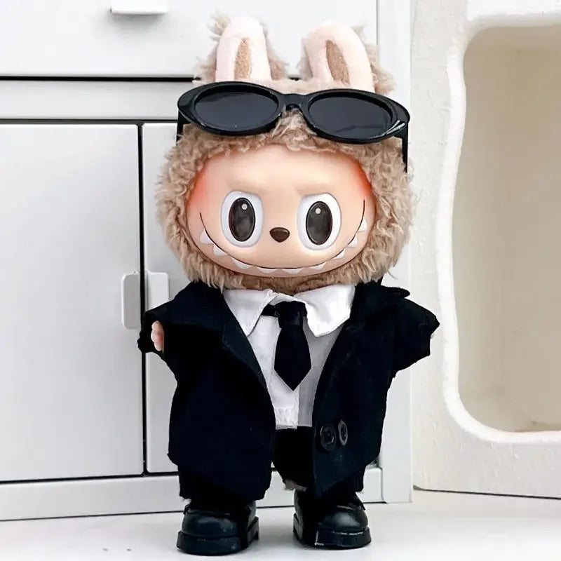 Cool suit Labubu Outfit | Classic Academia Style