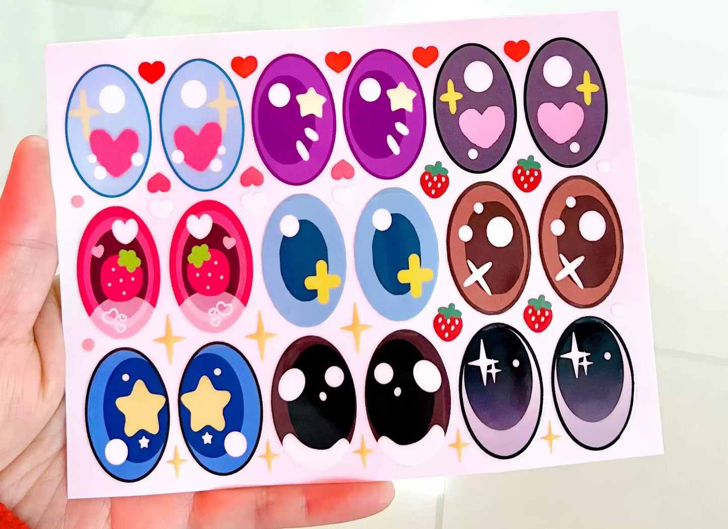 Eye Stickers Vinyl Contact Lenses