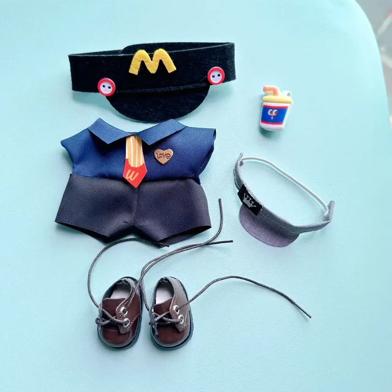 French Fries Apron And M Hat Work Uniforms