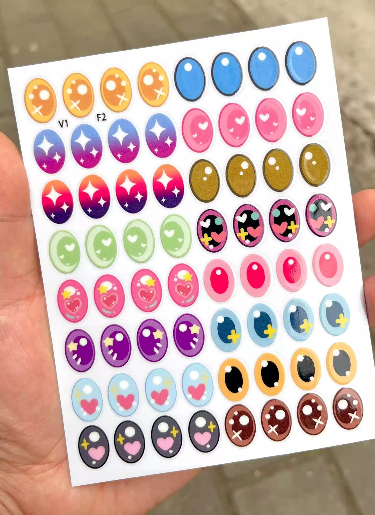 Eye Stickers Vinyl Contact Lenses