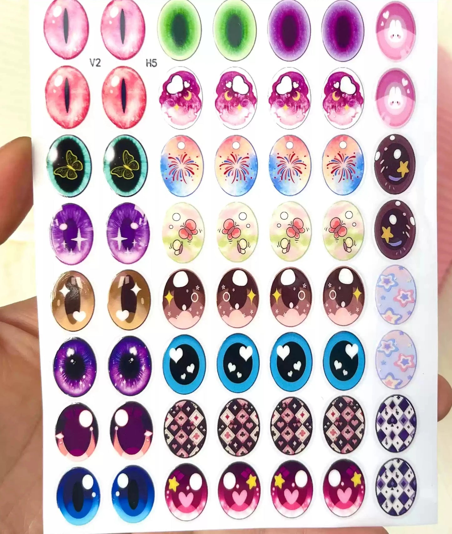 Eye Stickers Vinyl Contact Lenses