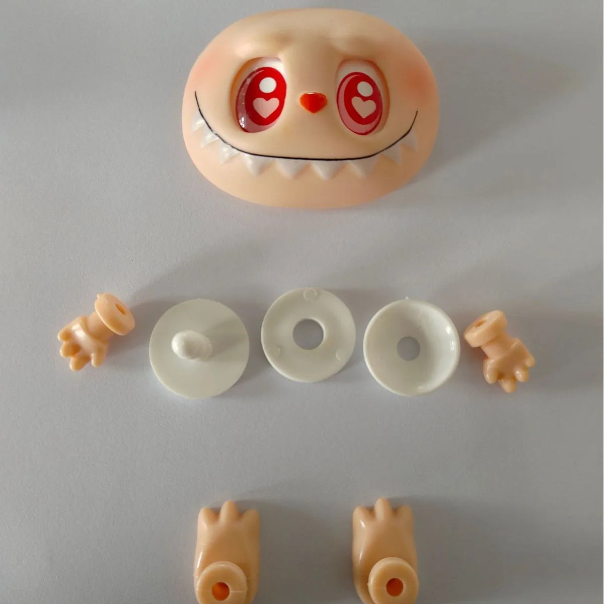 Labubu Doll Parts DIY Kit PVC Face Changing Accessories Hands Feet Replacement Supplies for DIY Doll Makers