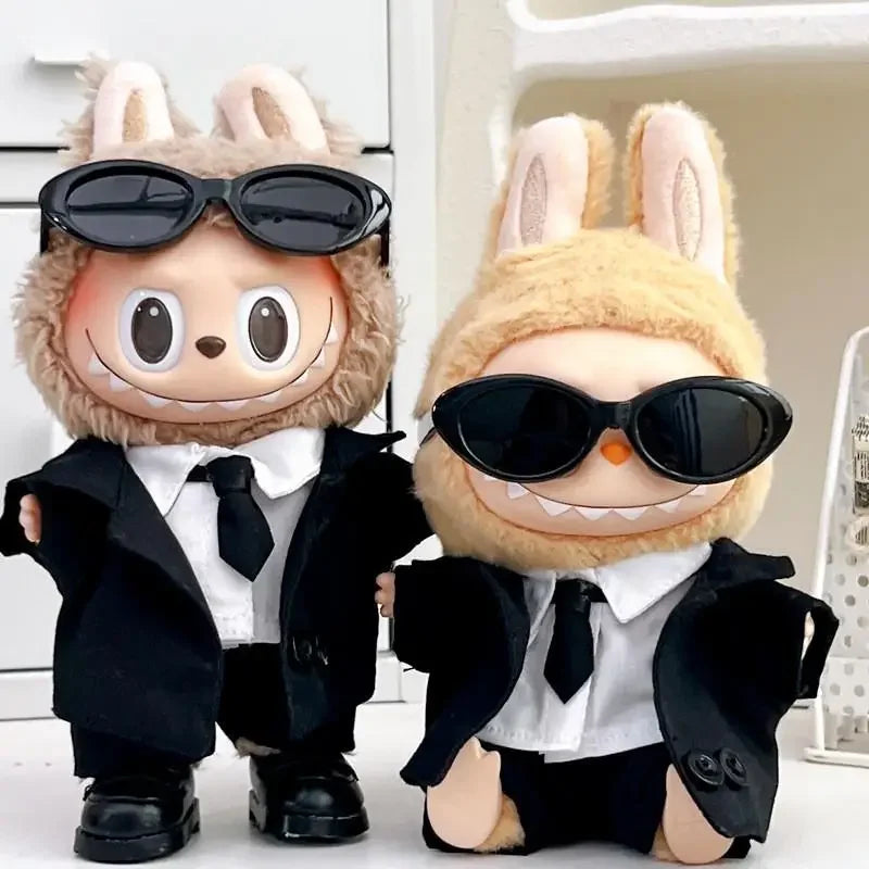 Cool suit Labubu Outfit | Classic Academia Style