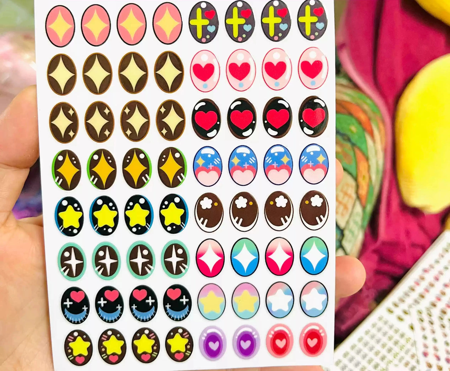 Eye Stickers Vinyl Contact Lenses