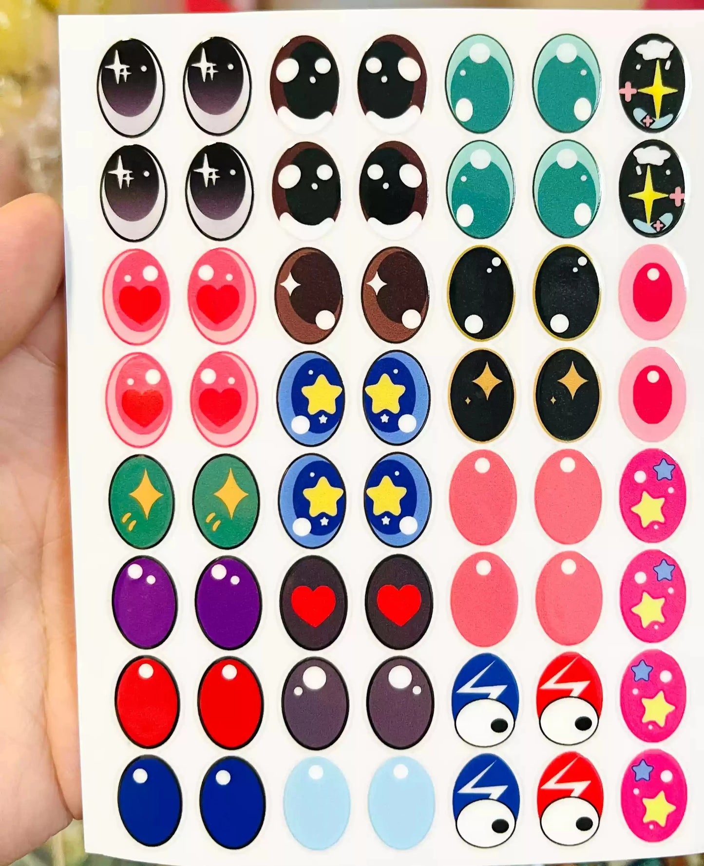 Eye Stickers Vinyl Contact Lenses