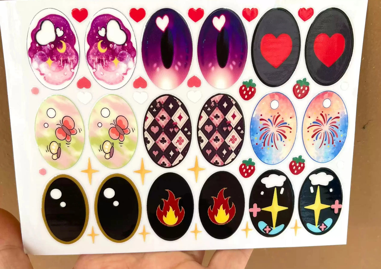Eye Stickers Vinyl Contact Lenses