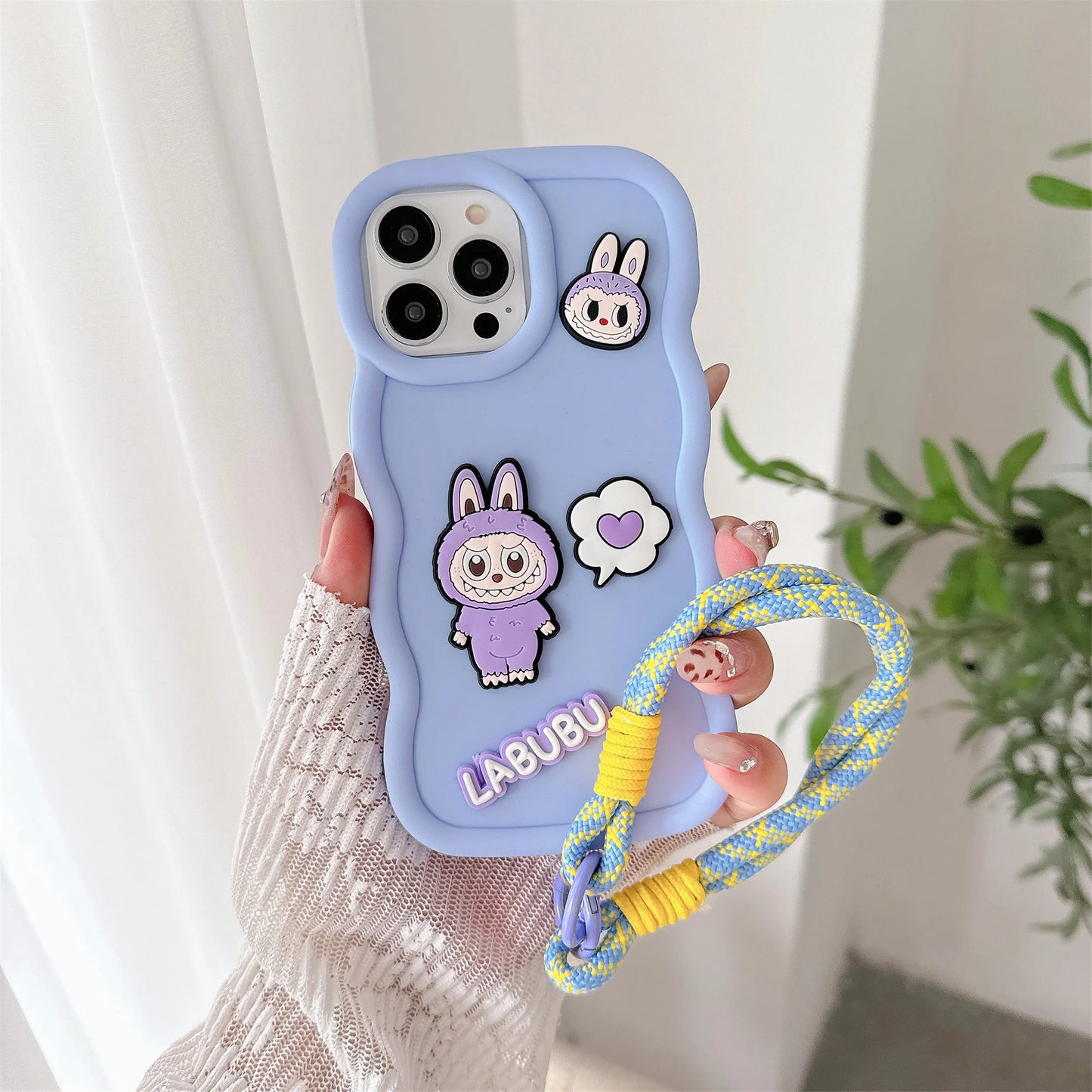 Wrist Strap Phone Case for IPhone 12 11 Pro Max XS X XR 7 8 Plus Silicone Soft Protective Cover