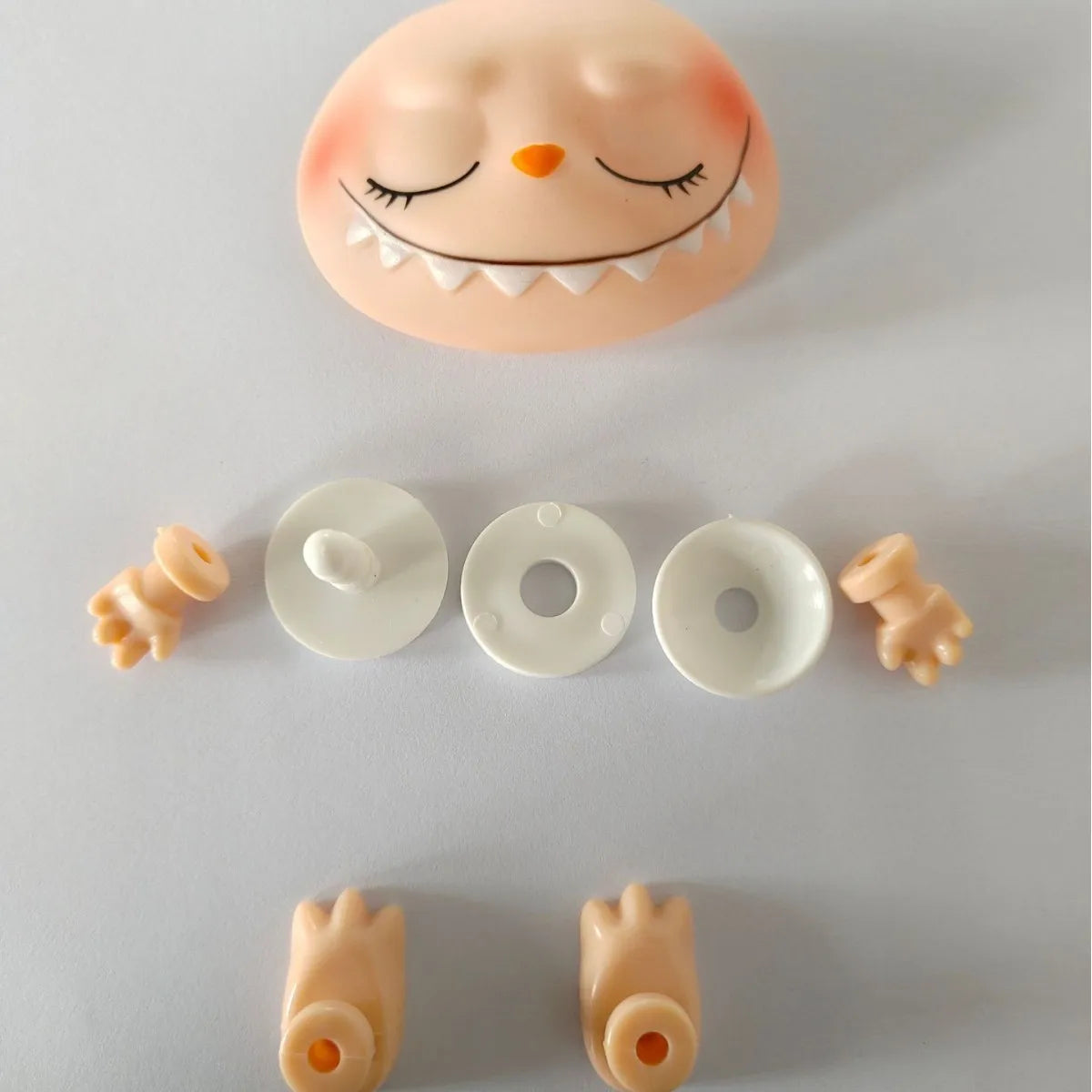 Labubu Doll Parts DIY Kit PVC Face Changing Accessories Hands Feet Replacement Supplies for DIY Doll Makers