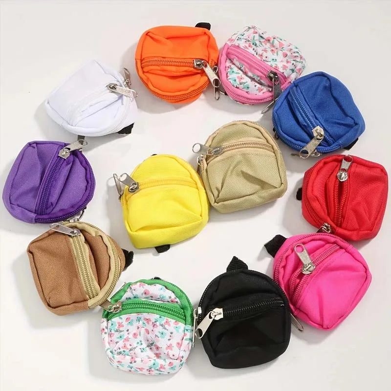 Mini Backpack Zipper Doll Bag