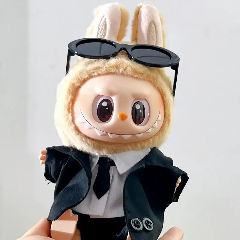 Cool suit Labubu Outfit | Classic Academia Style