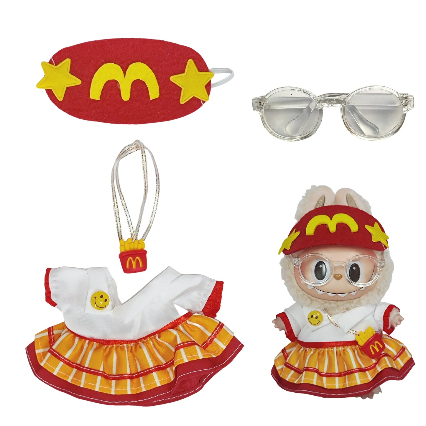 Little McDonald Three-Piece Set, Vinyl Keychain Costume