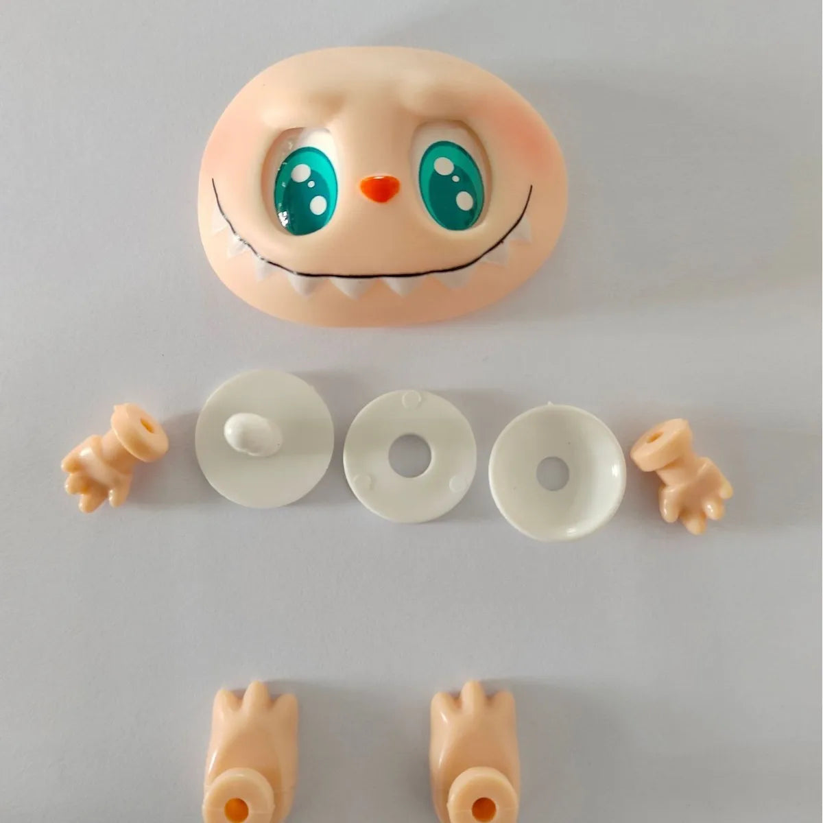Labubu Doll Parts DIY Kit PVC Face Changing Accessories Hands Feet Replacement Supplies for DIY Doll Makers