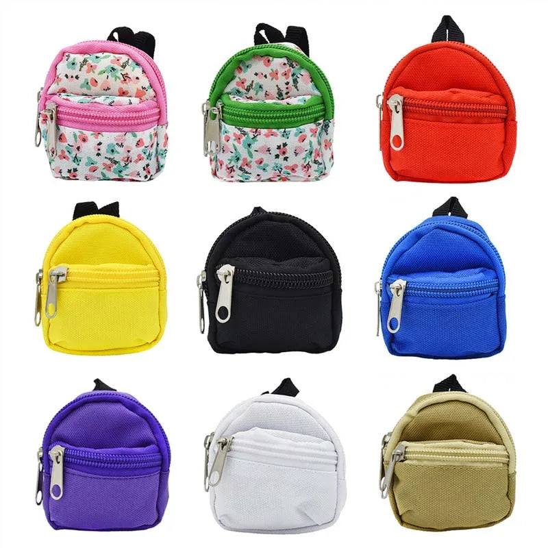 Mini Backpack Zipper Doll Bag