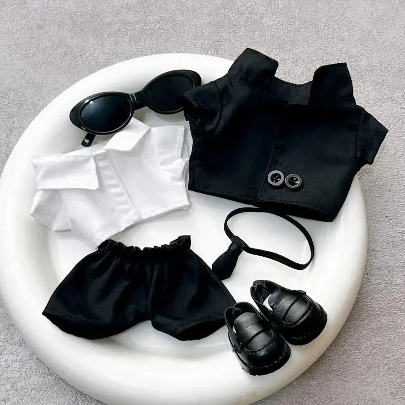 Cool suit Labubu Outfit | Classic Academia Style