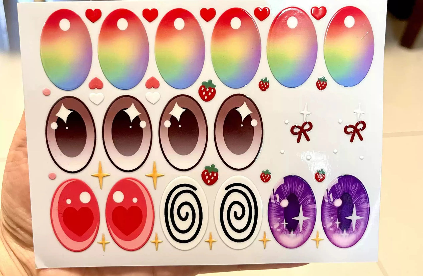 Eye Stickers Vinyl Contact Lenses