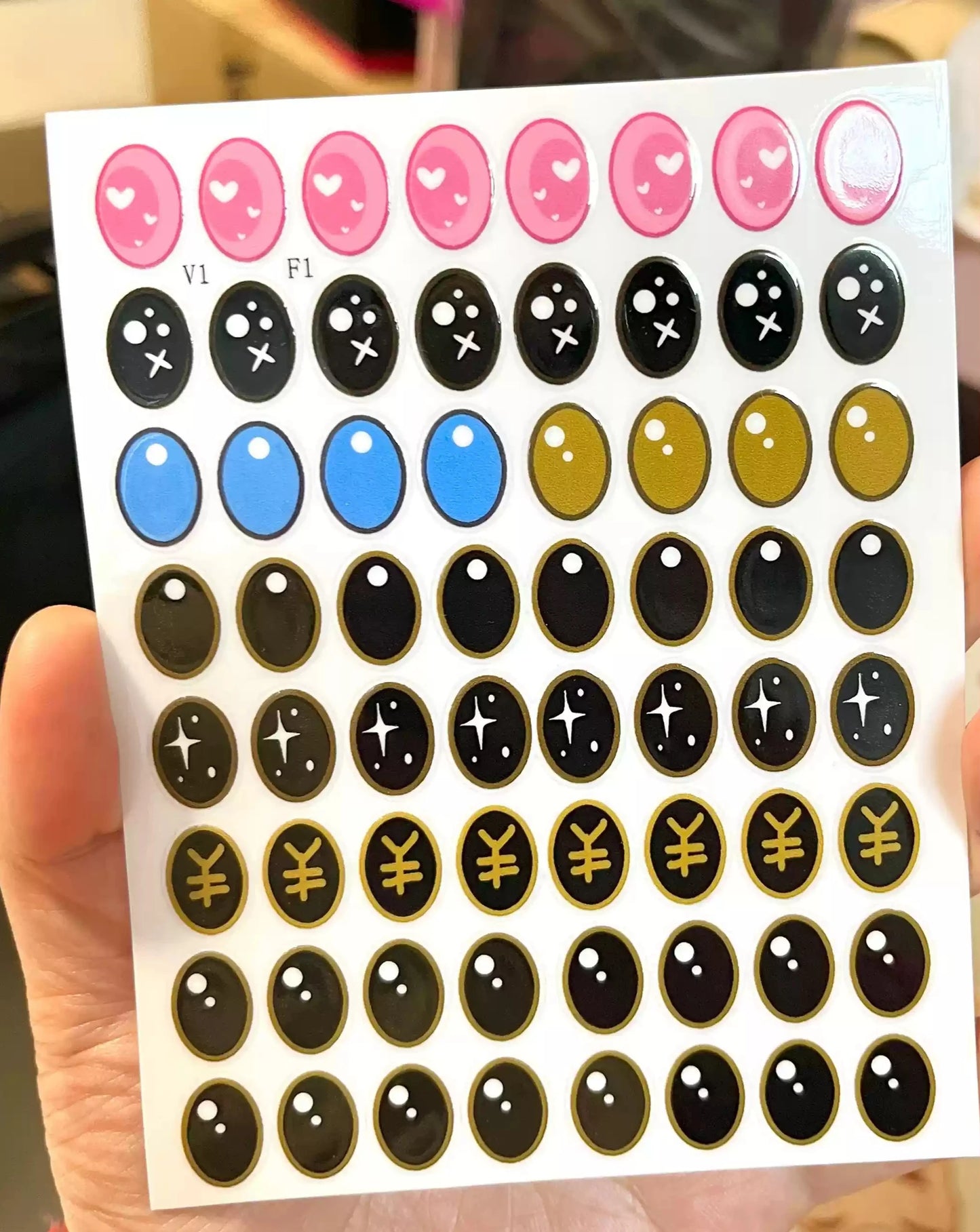 Eye Stickers Vinyl Contact Lenses
