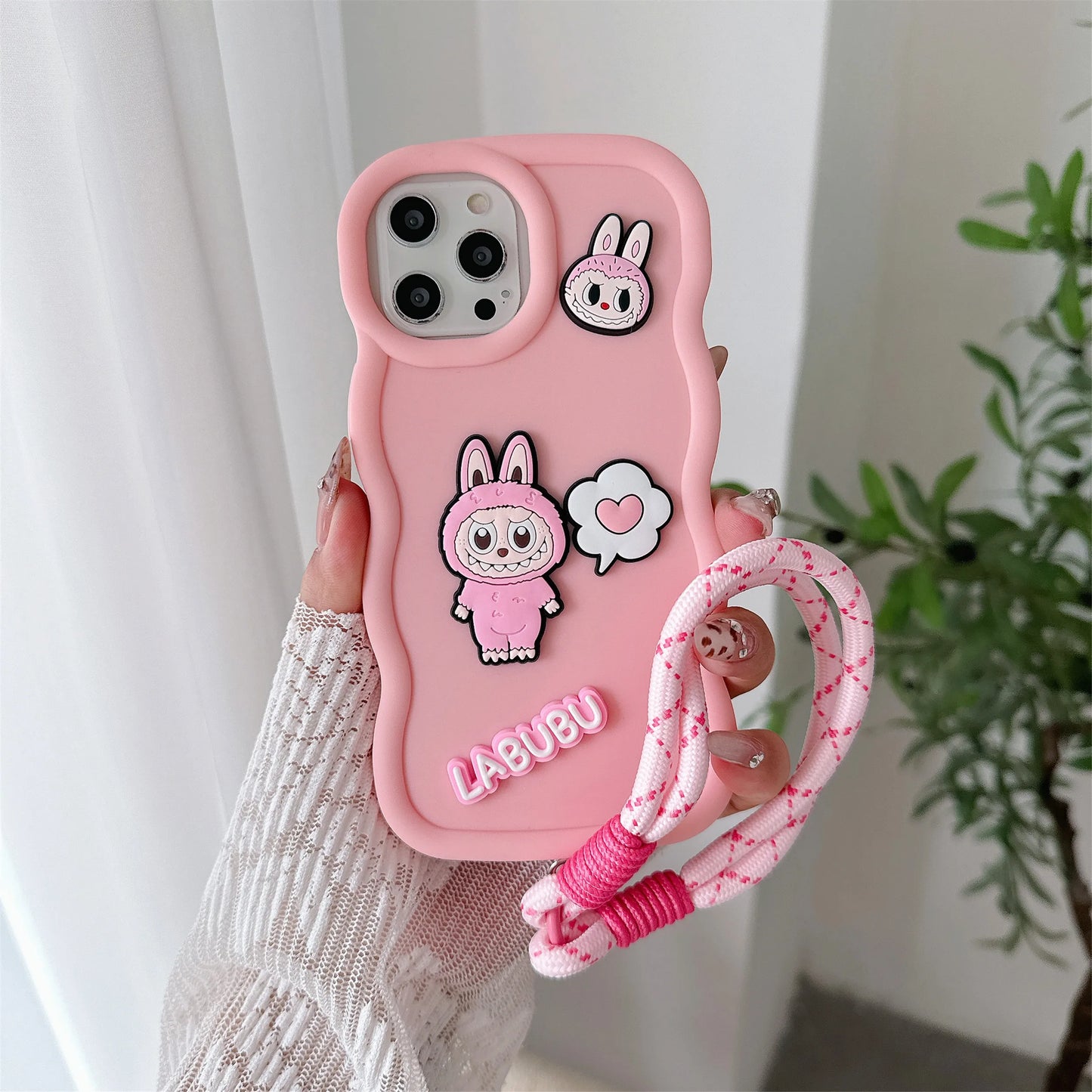 Wrist Strap Phone Case for IPhone 12 11 Pro Max XS X XR 7 8 Plus Silicone Soft Protective Cover
