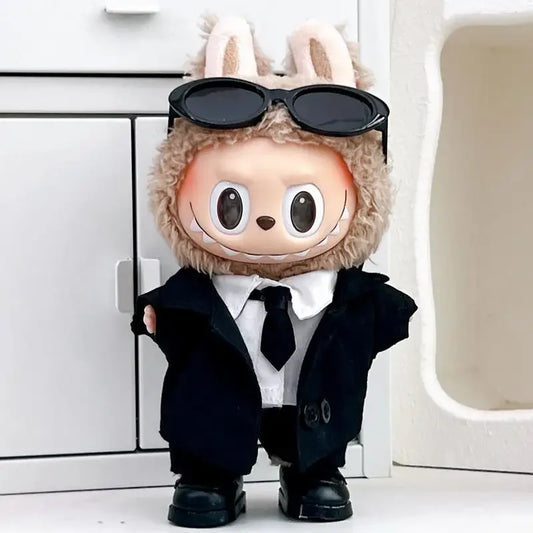 Cool suit Labubu Outfit | Classic Academia Style