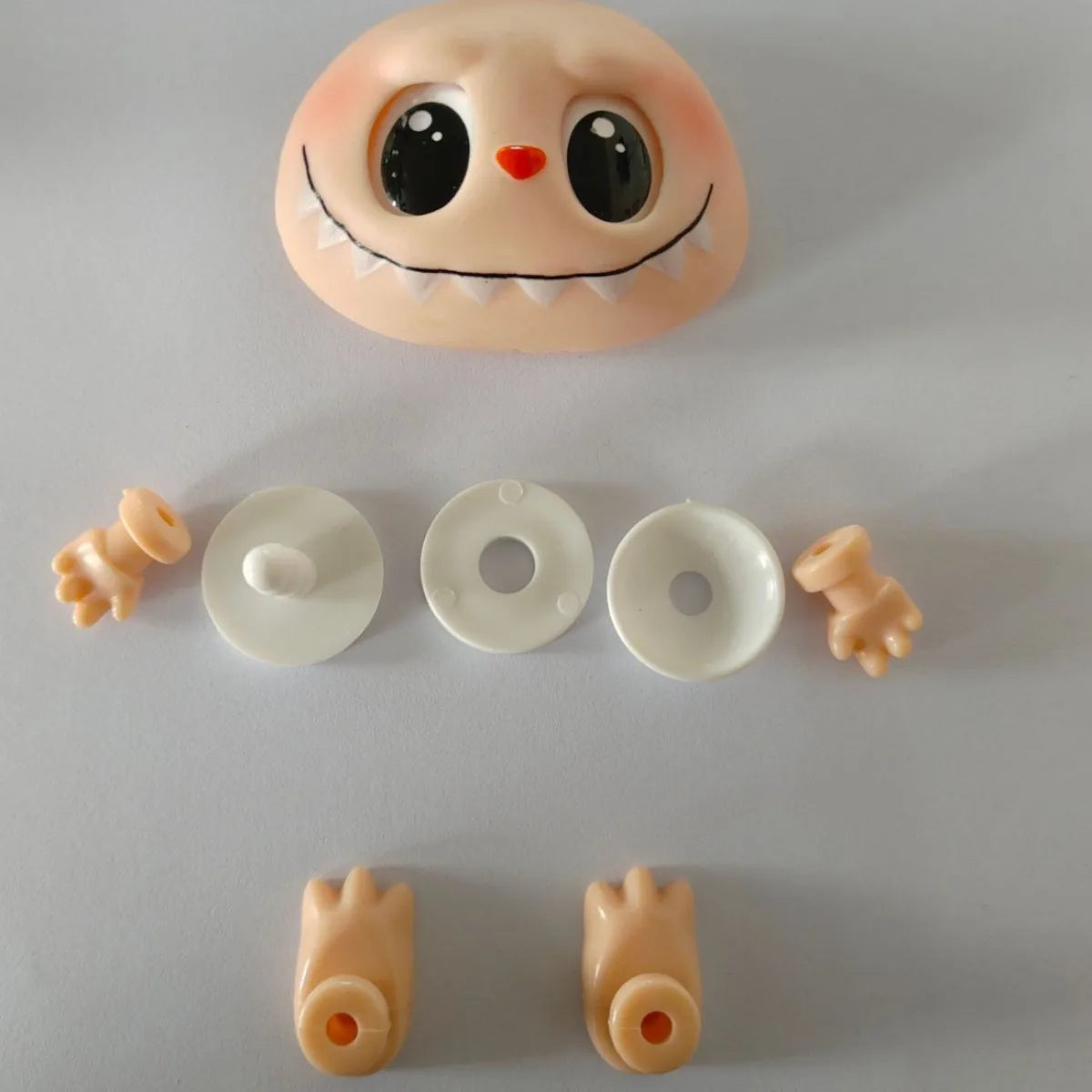 Labubu Doll Parts DIY Kit PVC Face Changing Accessories Hands Feet Replacement Supplies for DIY Doll Makers