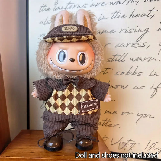 Retro Knit Labubu Outfit | Vintage Collector Style