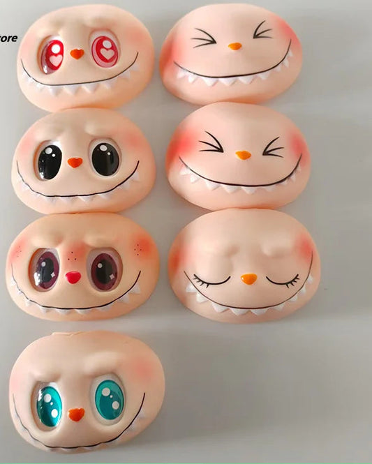 Labubu Doll Parts DIY Kit PVC Face Changing Accessories Hands Feet Replacement Supplies for DIY Doll Makers